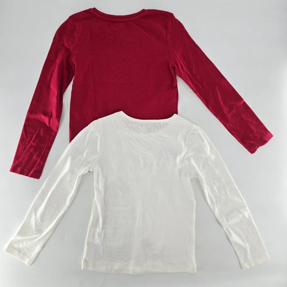 Gymboree Sparkling Bow and Suitcase‎ Long Sleeve Tees